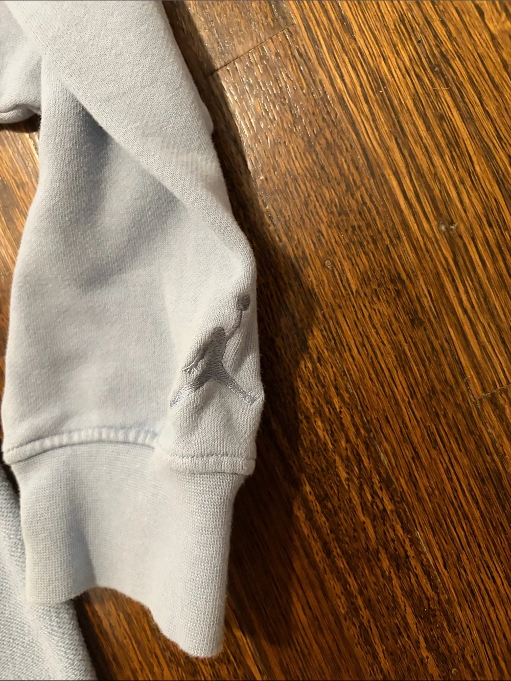 Jordan Light Blue Crewneck Sweatshirt with Script Logo